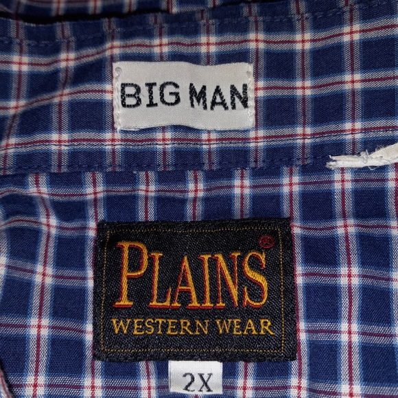 Plains Western Wear  Bjg Man Pearl Snap Shirt - Picture 5 of 5